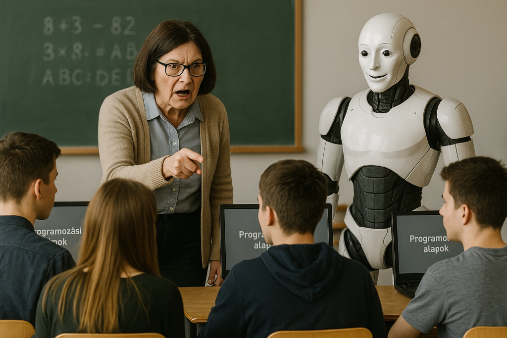 bad teacher, affectionate AI robot teacher, AI teaching